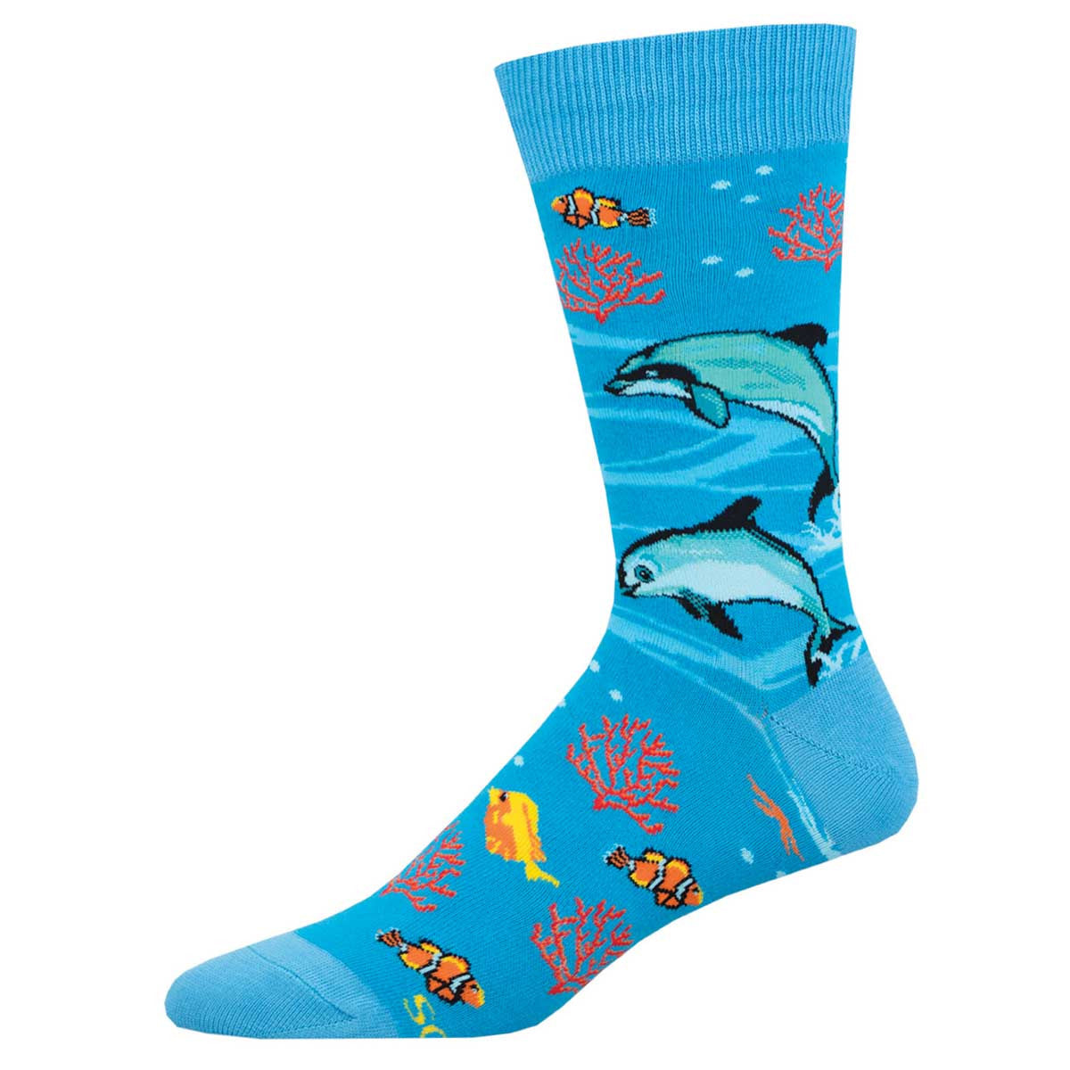 "Vaquita Dolphin, Endagered Series Men's Crew Socks"