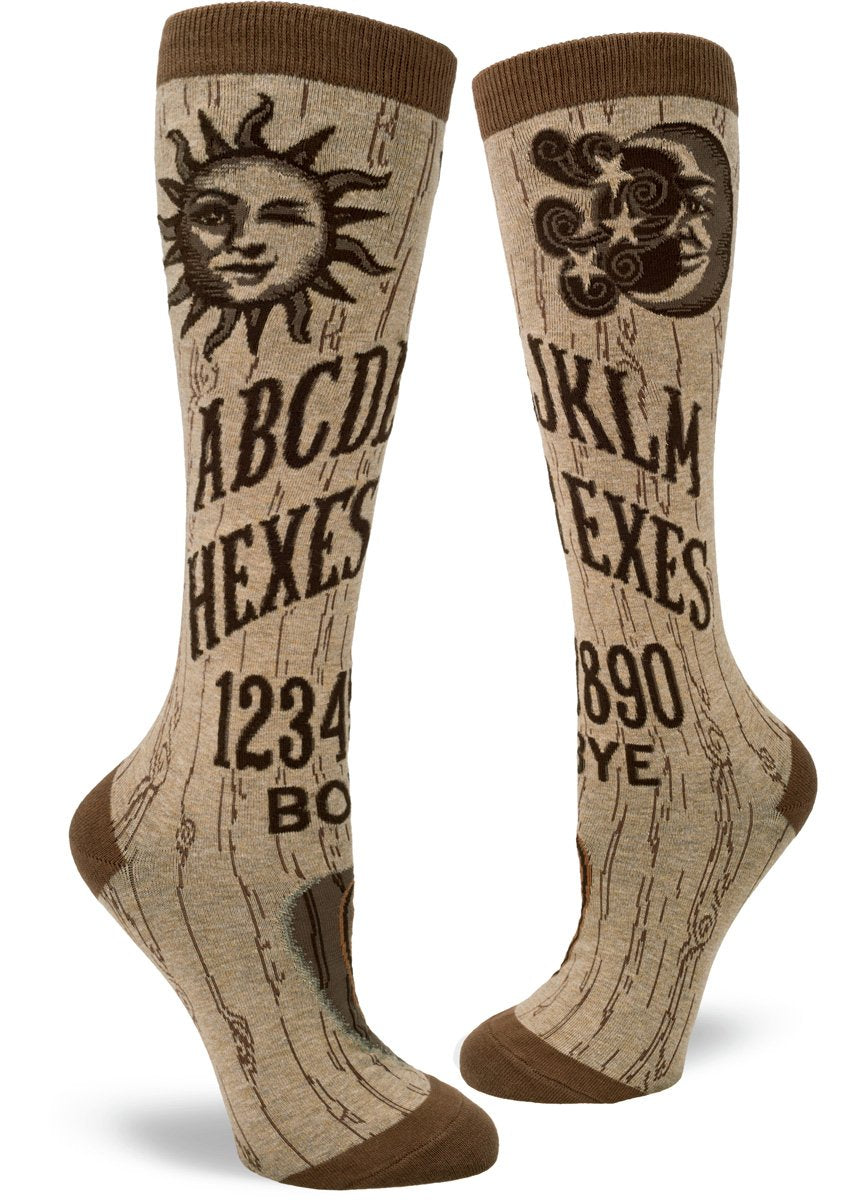 "Hexes for Exes, Ouija Board Women's Knee Highs"