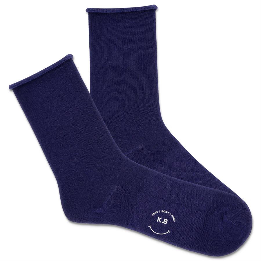 "Modal? Roll Top, Non-Binding (Asst. Colors) Women's Crew Socks"