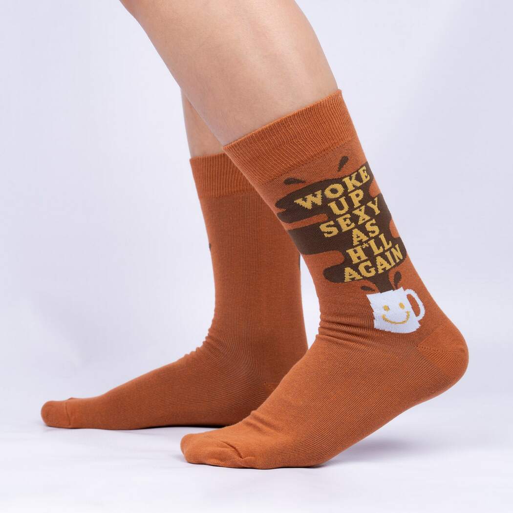 Woke Up Sexy As H*ll Again Men's Crew Socks