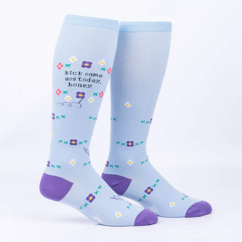 "Kick Some Ass Today, Honey Unisex Stretch-It Knee Highs"