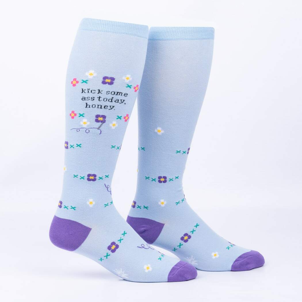 "Kick Some Ass Today, Honey Unisex Stretch-It Knee Highs"