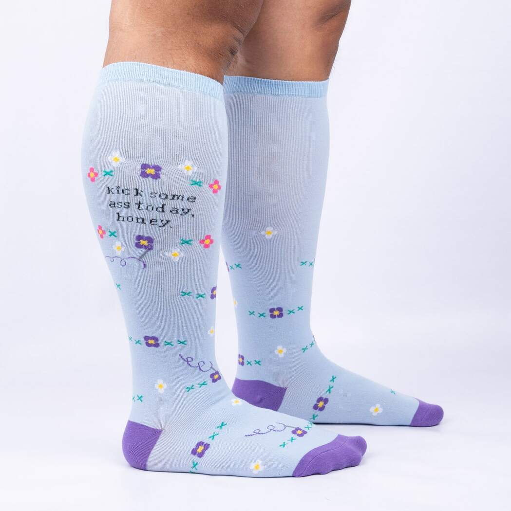"Kick Some Ass Today, Honey Unisex Stretch-It Knee Highs"