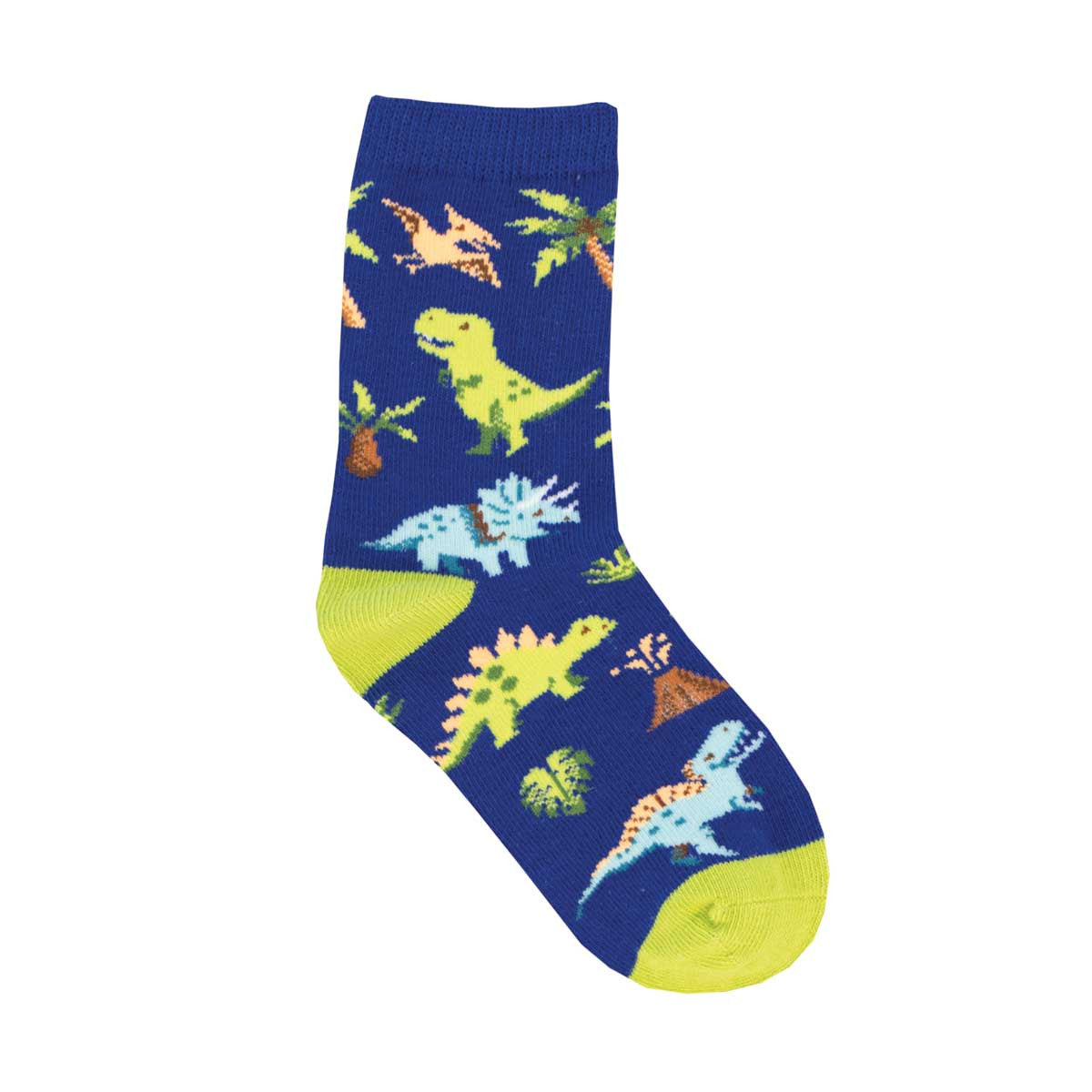 "Nervous Rex, Dinos Kids' Crew Socks (Age 4-7)"