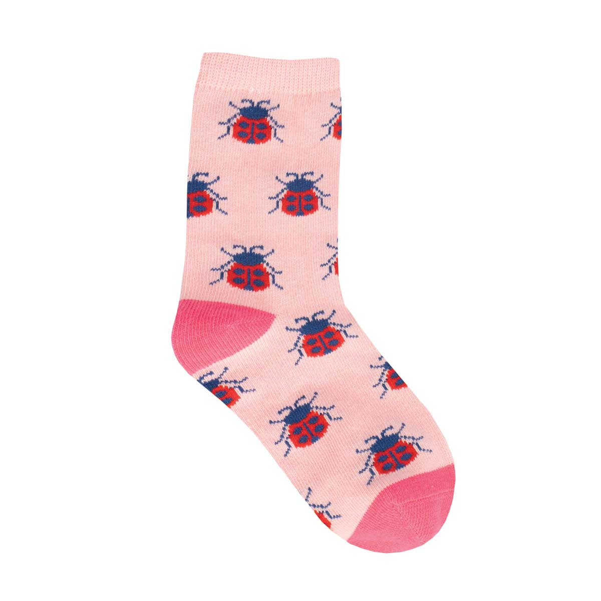 Lucky Ladybugs Kids' Crew Socks (Age 4-7)
