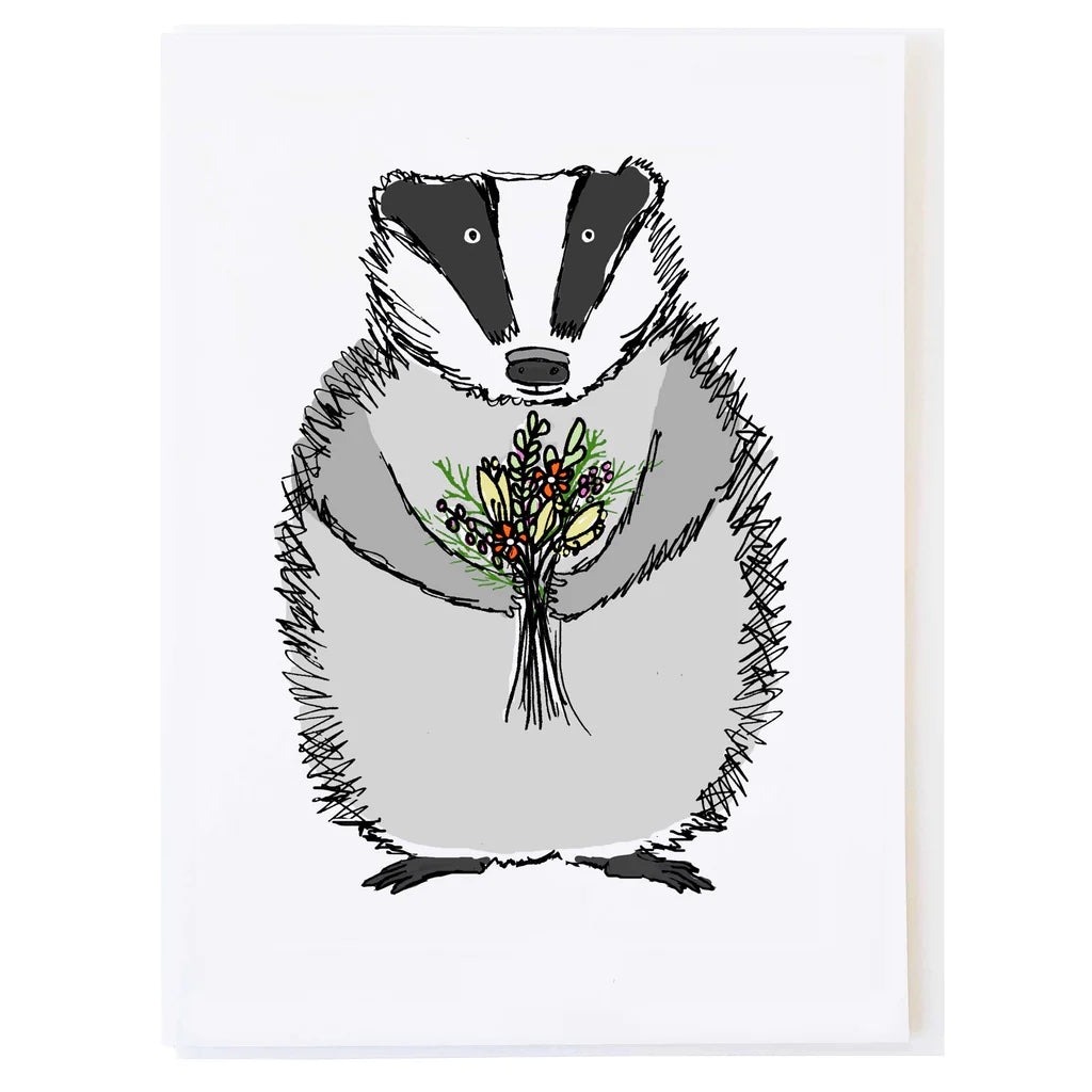 Badger Birthday Card