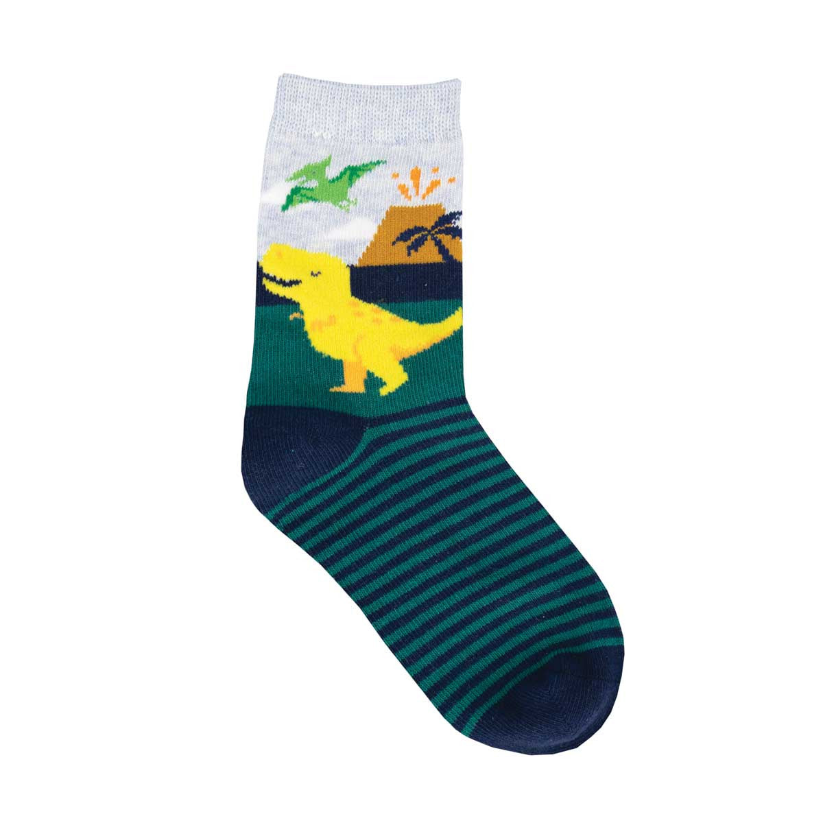 "Totally T-Rex, Dinos Kids' Crew Socks (Age 4-7)"