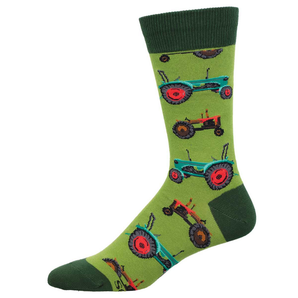 Tractor (Green) Men's Crew Socks