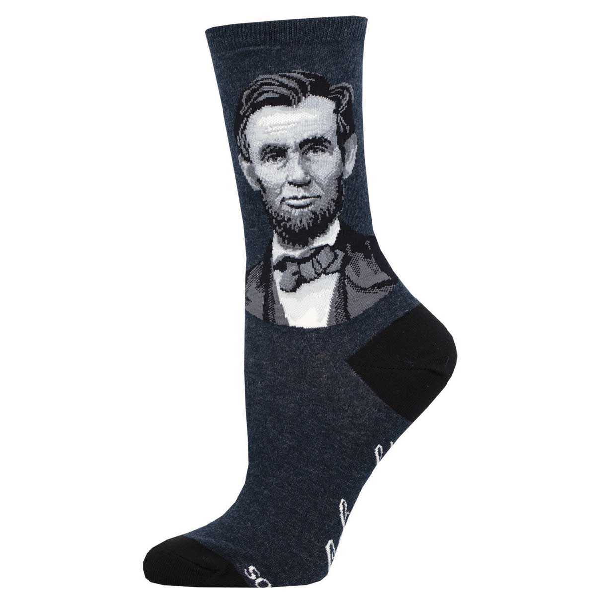 Lincoln Portrait (Navy) Women¡¯s Crew Socks