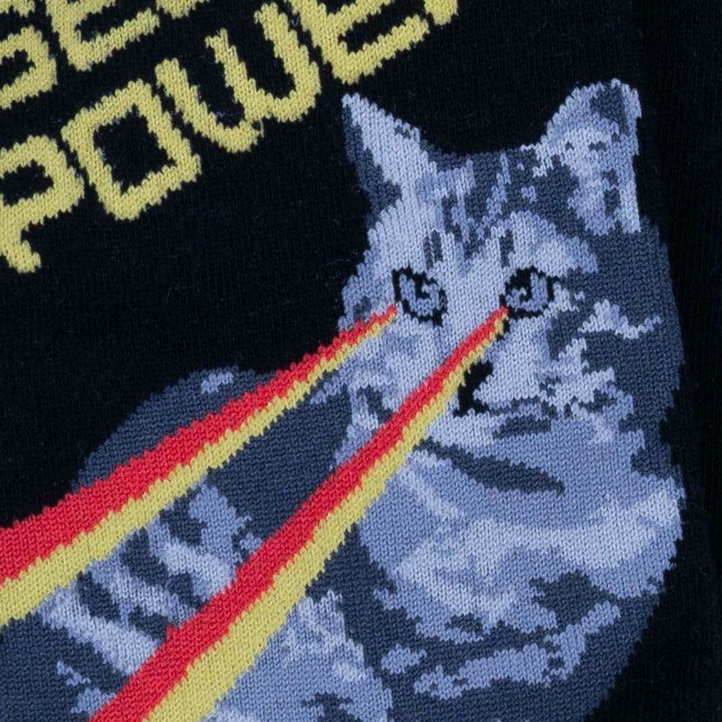 "Secret Powers, Laser Cats Men's Crew Socks"