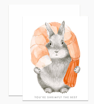 Shrimply The Best Greeting Card