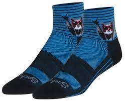 "Live Fast- Eat Trash, Raccoon 1/4 Ankle Socks"