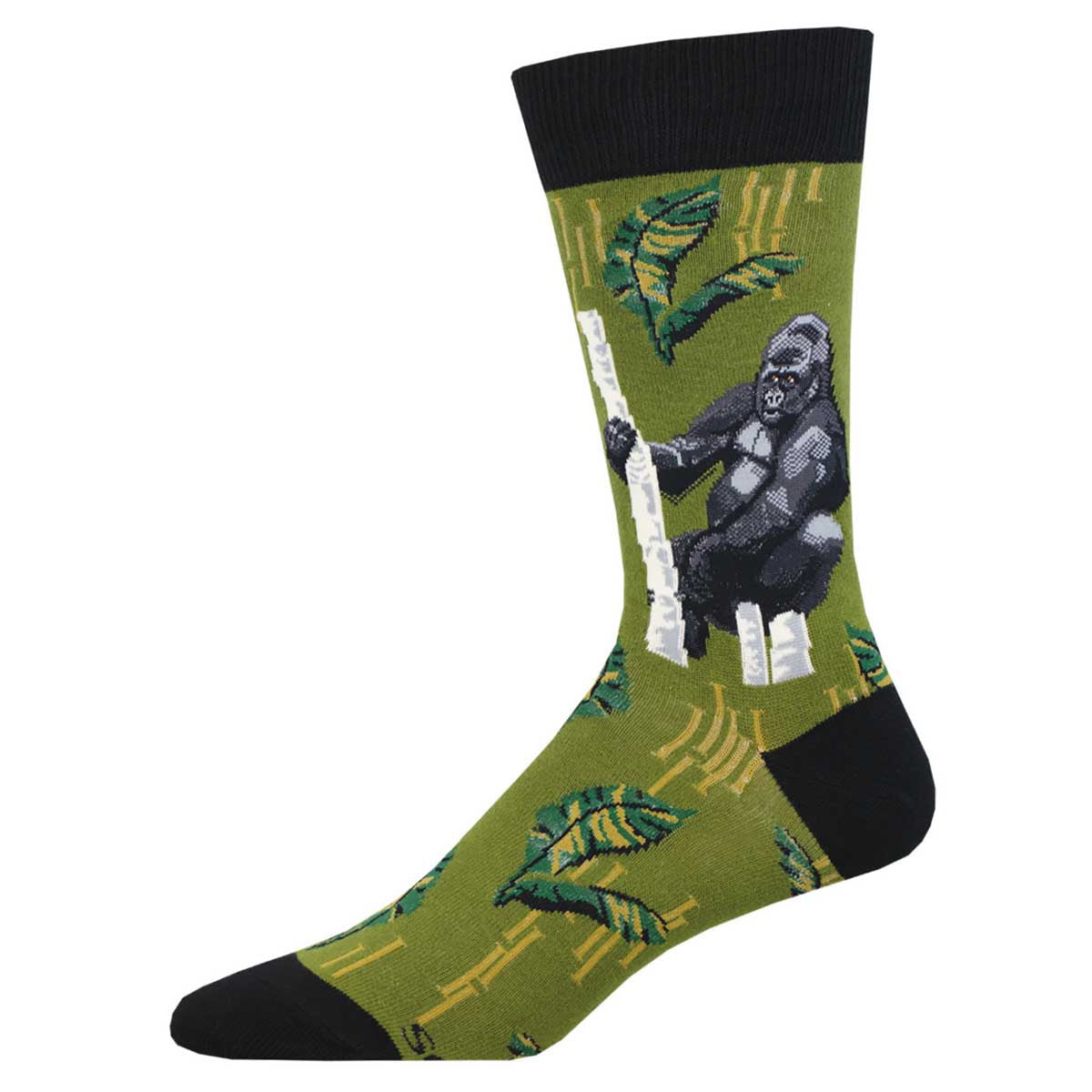 "Gorilla, Endangered Species Men's Crew Sock"