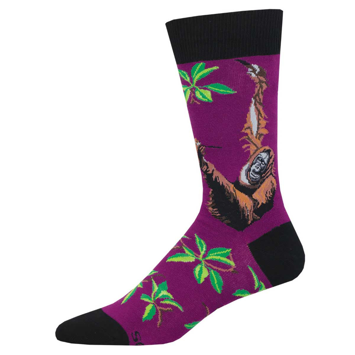 "Orangutan, Endangered Species Men's Crew Sock"