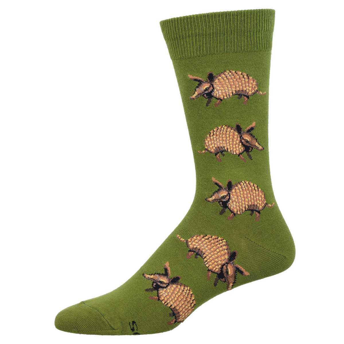 Armadillos (Green) Men's Crew Sock