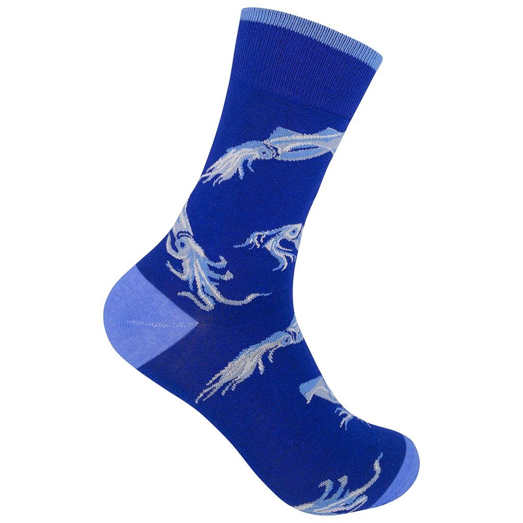 Squid (Blue) Unisex Crew Socks
