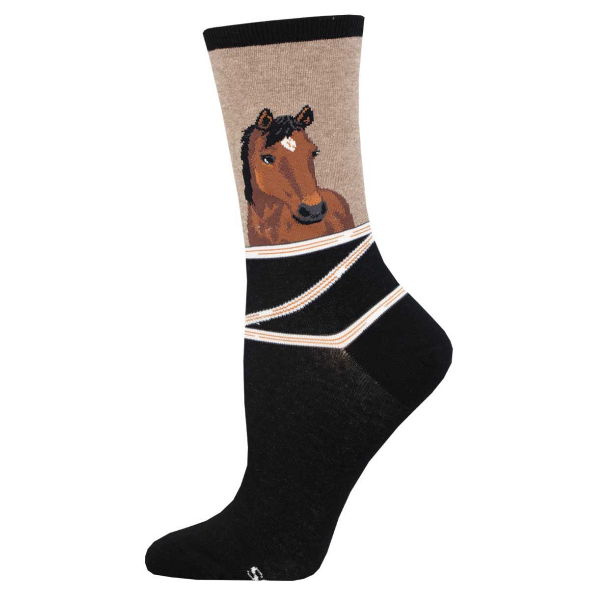"Hay, Neigh-bor! Horse (Hemp) Women's Crew Sock"