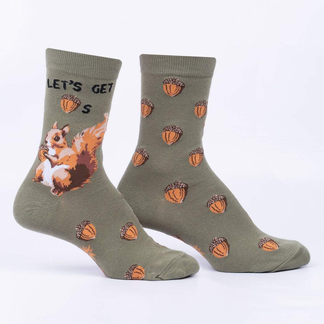 "Squirrel, Let's Get Nuts Women's Crew"